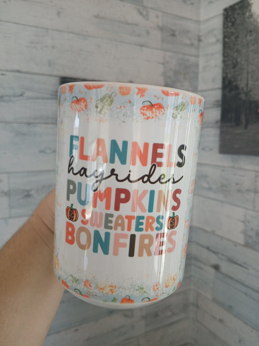 Fall inspired 15 oz mug