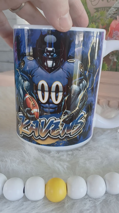 15 oz Baltimore Ravens mug
